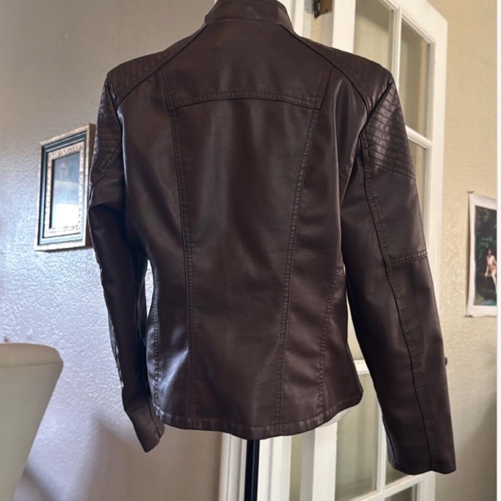 Brown Leather Jacket - Picture 2 of 4